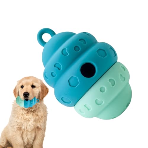 犬用フードディスペンサーボール - ゆっくり給餌できるインタラクティブペットフィーダー | 探索噛みつき防止シリコンディスペンサー 室内外遊び用 精神的刺激