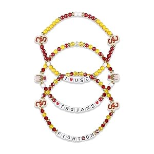 FOCO USC Trojans NCAA 3 Pack Team Friendship Bracelet