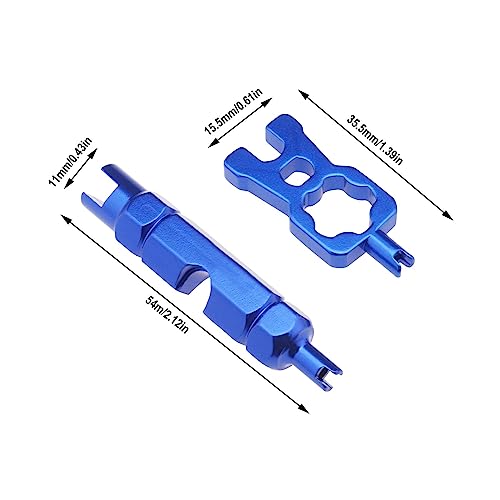 YINETTECH 2PCS Valve Core Remover Tool for Schrader Presta Aluminium Alloy Valve Extender Tire Repair Tool Valve Wrench for Bike Car Bicycle Motorcyle Tyre - Image 4