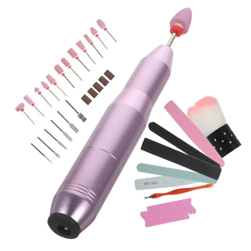 Kit de ponceuse électrique portable pour ongles en voyage ou salon