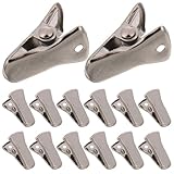 Gatuida 100 Stück Teiliges Metall-badge-clip Alligator-klemme Robuster Federclip für Namensschilder Vielseitig Einsetzbar für Büro Schule Camping und Temporäres Personal