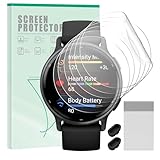 FINTIE 6 Stück Schutzfolie für Garmin Vivoactive 6/5, Anti-Staub Displayschutz, Weiches TPU Displayfolie, HD Transparent Kratzfest Displayschutzfolie mit Staubschutz