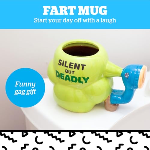 BigMouth Inc. Fart Mug, Funny Gag Gift, Large Ceramic Coffee Mug, Silent but Deadly - 22 Ounces by BigMouth Inc - Image 2