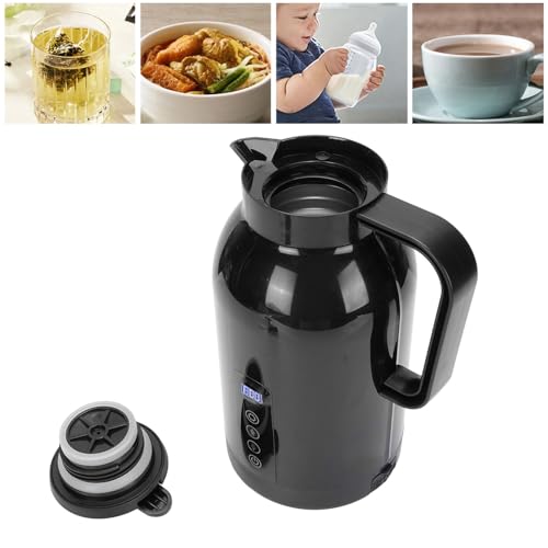 Pava eléctrica portátil 1300ml acero inoxidable viaje auto miniatura 6