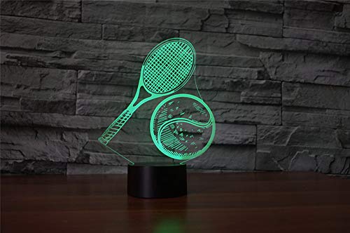 Comiwe Tennis (B) Luce Notturna di Illusione 3D,16...