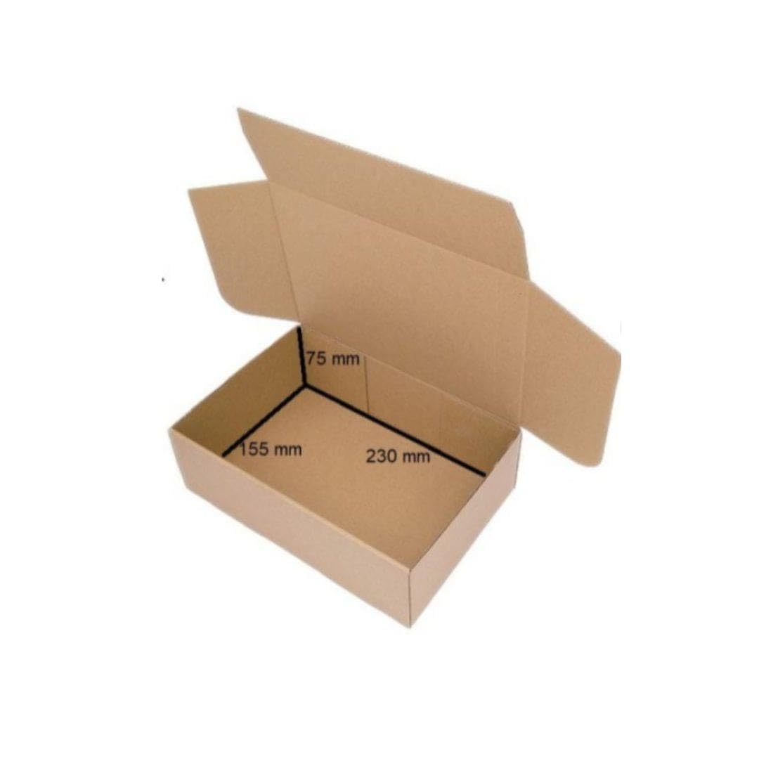 DHL Kleinpaket 240x160x80 mm – 200 Stück stabile Versandkartons aus Wellpappe, portooptimierte Faltschachtel, ideal für Bücher, Waren-Versand, Versandschachteln