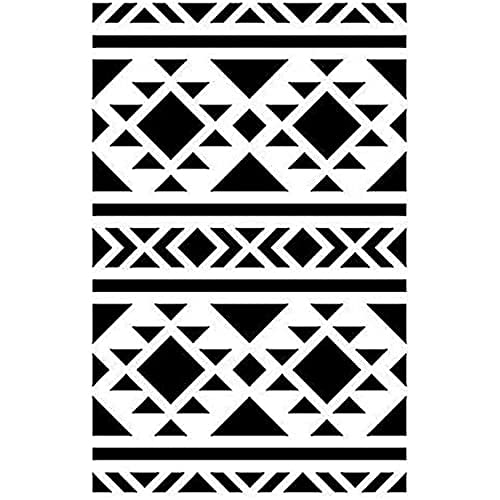 Artemio 15020037 Home Decor Stencil, Plastic, Black, 15.5 x 0.2 x 19.5 cm