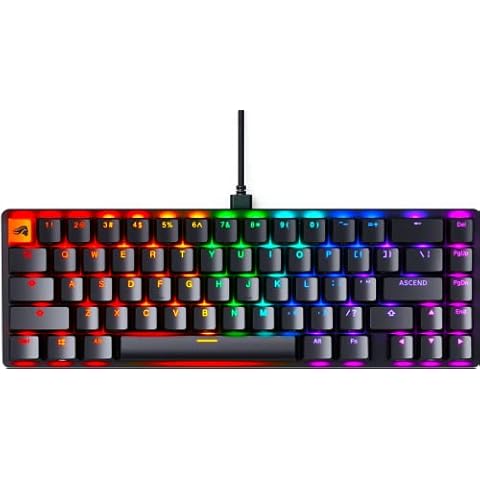 GLORIOUS Gaming GMMK 2 - TKL Mechanical Keyboard - Custom 65% Keyboard - Compact -Hotswap w/Cherry Mx Style Switches - Incl. Double Shot Keycaps & Linear Switches - PC Gaming Setup Accessories Cover