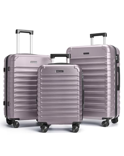 LIGHT FLIGHT Luggage Sets, 3 Piece Durable Suitcase Set