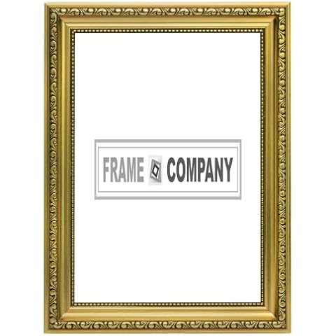 Gold A3 Ready to hang Ornate Shabby Chic Picture/Photo/Poster frame with MDF backing board and High Clarity Styrene Shatterproof Perspex Sheet - FBA - oscp-2-gld-A3 Cover