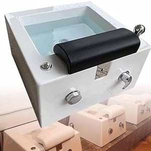 Foot Bath Tub Adjustable Water Temperature Foot Soaking Basin Foot Spa Bath Massager Foot Soaking Bath Basin, Pedicure Foot Soak with Square Waterfall Outlet, Feet Soaking Tub