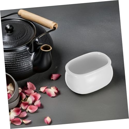 Porte-sachets de thé céramique anti-choc, protège-table blanc - 7