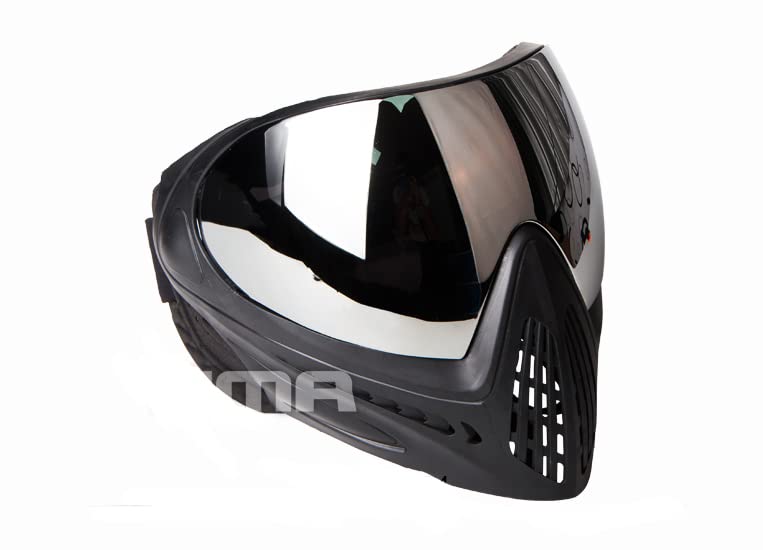 FMA Paintball Airsoft - Máscara de cara completa antivaho F1 con lente de una sola capa (espejo)