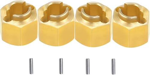 Juego de extensores hexagonales de rueda de latón de 0157in0197in0236in para 118 RC Crawler Car TRX4M piezas de actualización 0197in