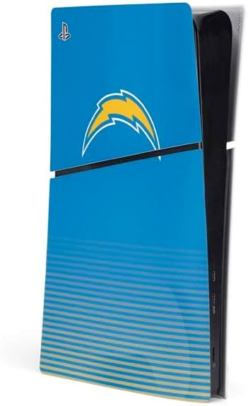Skinit Decal Gaming Skin Compatible with PS5 Slim Digital Edition Console - Officially Licensed NFL Los Angeles Chargers Large Logo Design