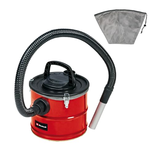 Einhell Aschesauger TC-AV 1718 D (1.200 Watt, Saugleistung 170 mbar, 18 l Weißblech-Auffangbehälter m. Schnellverschlüssen, Feinstaubvorfilter, Filterkartusche, inkl. Ersatzfilter)