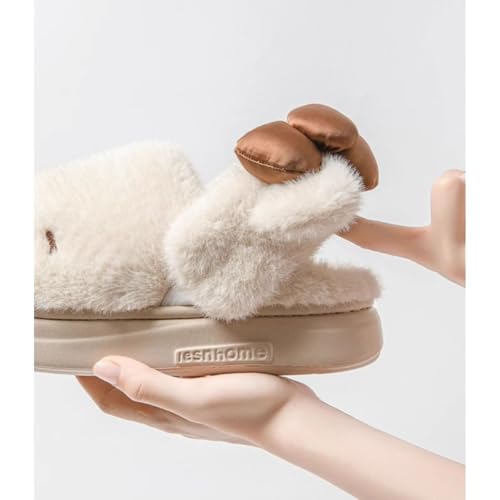 Purrfectly Cozy! Cute & Fluffy Cat Slippers for Women – Plush, Warm House Shoes with a Convertible Strap for Ultimate Comfort!3