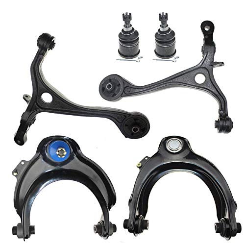 DLZ 6 Pcs Front Suspension Kit-2 Upper Control Arm Ball Joint Assembly 2 Lower Control Arm 2 Ball Joint Compatible with Acura TSX 2004 2005 2006 2007 2008, Honda Accord 2003-2007 K640289