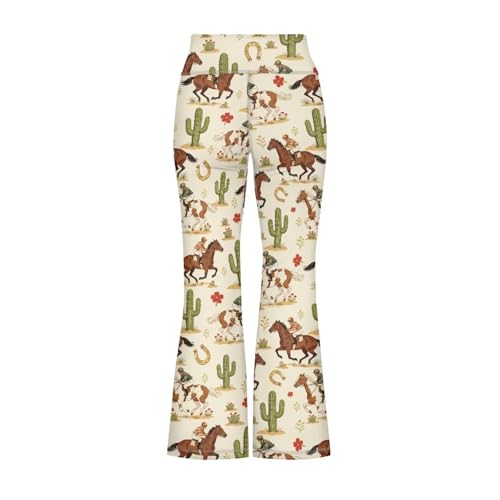 Image of Girls Flare Leggings Cute Bell Bottoms for Teen Girls Wide Leg Sweatpants for 5-14 T