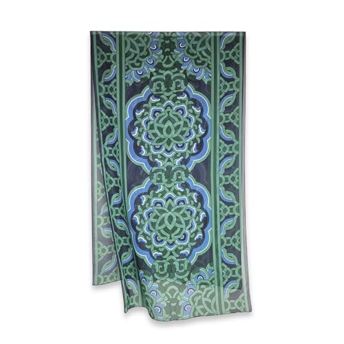 BE:TREND Lafulaful 100% Silk Scarf for Women, Lightweight Long Silk
