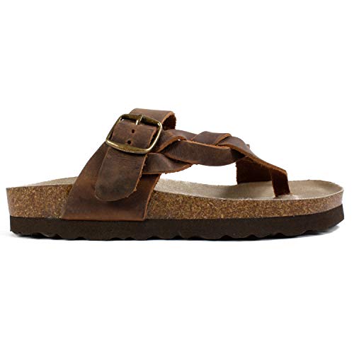 Image of WHITE MOUNTAIN Women's Crawford Signature Comfort Molded Footbed Braided Sandal