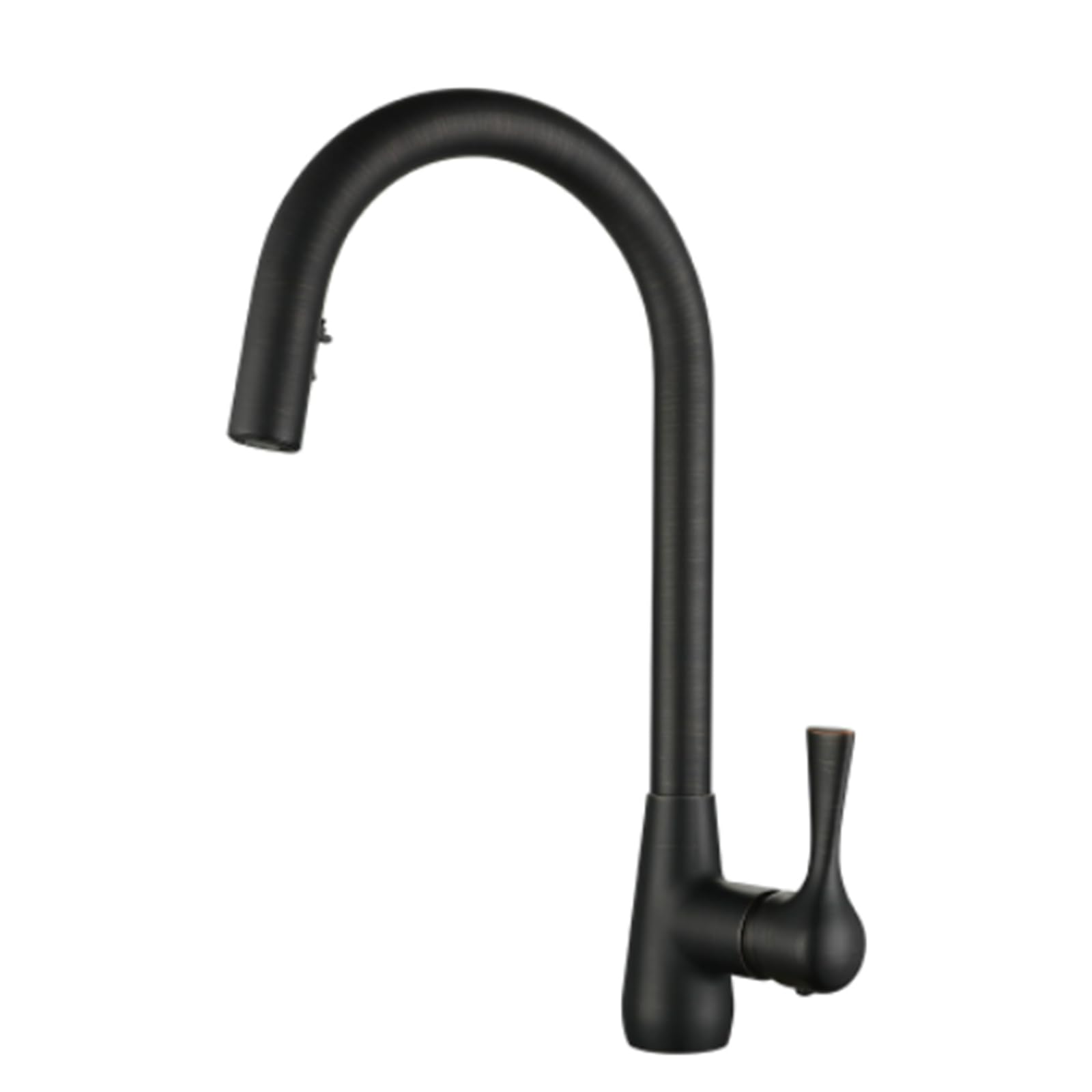 Kitchen Tap with Pull Out Sprayer 2 Modes Spray 360° Swivel Mixer Taps 1 Hole,Black
