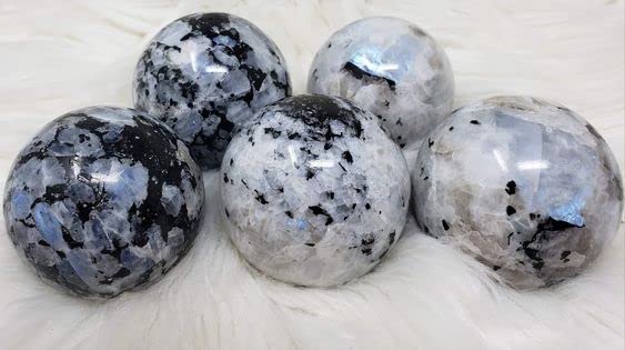 Large Flashy Rainbow Moonstone Sphere Gem Ball Crystal Carved Crystal Ball, Mednd Citation Balls, Feng Shui Supplies - Image 2