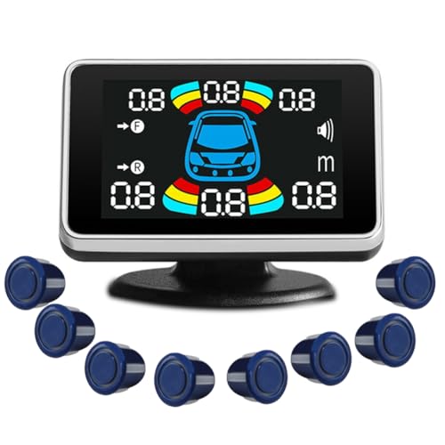 8 Capteurs de Stationnement Parktronic pour Voiture avec Radar de Recul Electronique et Buzzer D