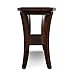 Leick Home Boa End Table, Solid Wood, Narrow, Bottom Display Shelf, Easy-Assembly, For Living Room/Bedroom, Chocolate Oak, 24.0 in. L x 14.0 in W x 24.0 in. H, 10305