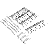 SGP4333SB Heat Tents Burners Grill Replacement Parts for Stok SGP4333SB Heat Plates Grill Burner 81001083063 Stok Quattro Grill Heat Plates Gas Burner 081001002724 Assembly Gas Bracket Grill Parts