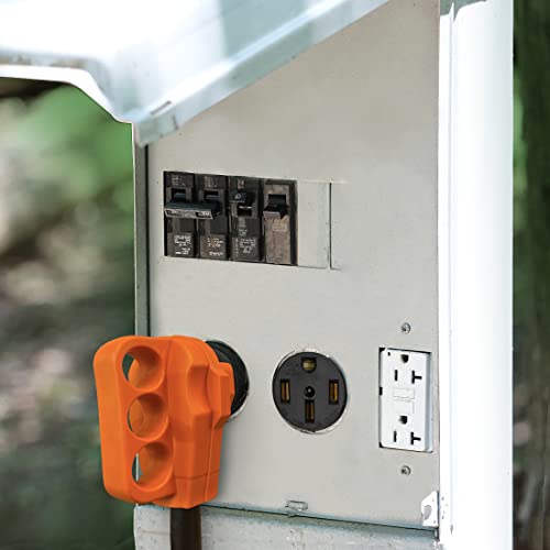 Maxxima 50A Single Receptacle Outlet, Nema 14-50R, 125/250V Commercial Grade Black Outlet For Electric Vehicles And Appliances, 3-Pole, 4 Wire (10, 8, 6, 4 Awg Copper Only) (2-Pack) #TOP6