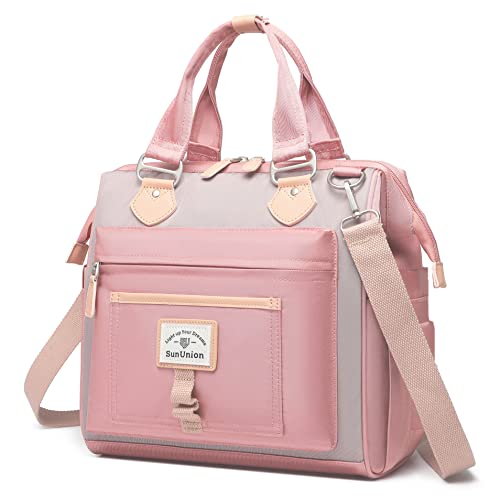 Sununion Lunch Bag Women, Cute Insulated, Large Lunch Tote For Work, Leak Proof Lunch Box For Women, Lunch Purse, Cooler Bag With Side Pockets And Shoulder Strap For Picnic Office(Pink) #TOP30