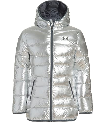Image of Under Armour Girl's Hooded Parka Puffer Jacket, Insulated & Water Repellent