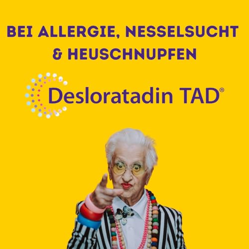 Desloratadine TAD 5 mg filmom obložene tablete: antihistaminici protiv alergija, brzo i dugotrajno djelovanje, 20 kom.