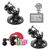 Mount Holder for YI Dash Camera,Suction Cup Mount for YI Dash Cam (2 Packs) with 2 Different Pivot Swivel Points,2 Wipes(Dry and Wet),2 3M Double Sided Adhesive Tapes