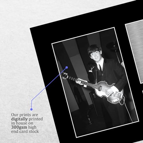 HWC Trading A4 Paul McCartney The Beatles Cadeaux Imprimé Signé Autographe Photo pour les fans de musique – A4 - Les Beatles, Paul McCartney, John Lennon, RIngo Starr, George Harrison HWC Trading A4 Paul McCartney The Beatles Cadeaux Imprimé Signé Autographe Photo pour les fans de musique - A4 – Image 5