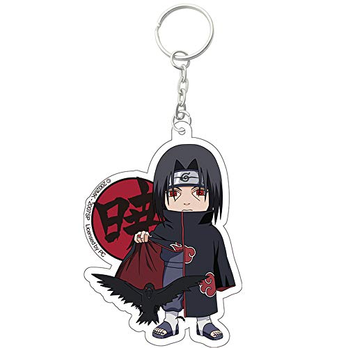 Naruto Keychain,Anime Keychin, Uchiha Itachi Plush Figure,Fanghua Naruto Gifts for Boys