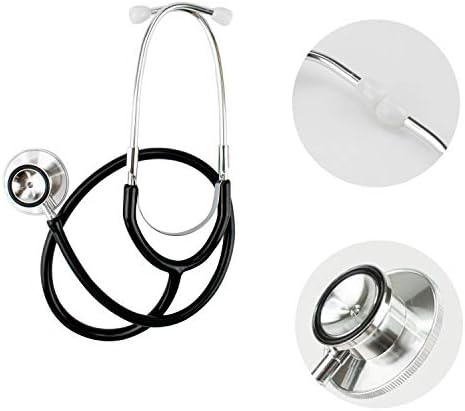 TRIXES Black Functional Stethoscope Prop Educational Fancy Dress Diaphragm & Bell Features