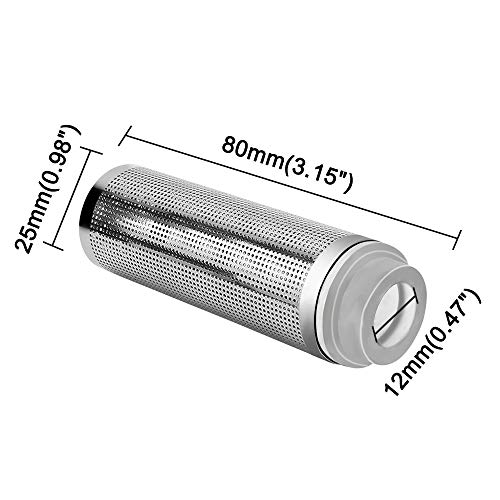 Image of NACX Aquarium Fish /Shrimp Mesh Net Filter Guard,Fish Tank Intake Strainer Pre-Filter Cover Stainless Steel