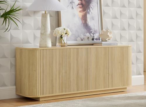 LKTART 64 Wooden Sideboard with Adjustable Shelves