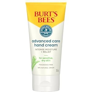 Burt’s Bees Advanced Care Hand Cream for sensitive, dry skin, with Aloe Vera & Shea Butter 70ml