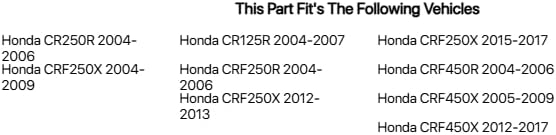TUSK Folding Lever Set Black Compatible with Honda CRF450X 2005-2009,2012-2017