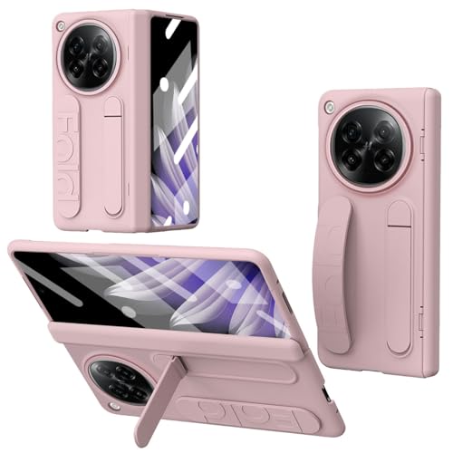 Protection intégrale Oppo Find N6 antichoc avec support rose
