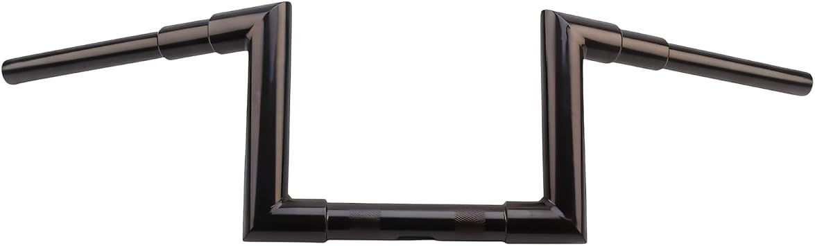 Black 8" Rise Fat Ape Hanger Handlebar Z Bar with 1-1/2" Clamp Area for Harley Breakout, Fat Boy, Sport Glide 2018+ ABS Models, Road King 2014-2023