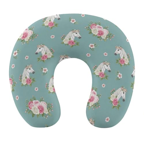 Almohada cuello en U espuma viscoelástica 29x29x10 cm miniatura 1