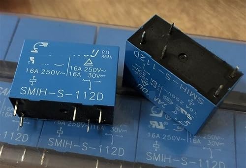 Evita sobrecargas con el relé SMIH-S-112D de 5 pines 12V para circuitos