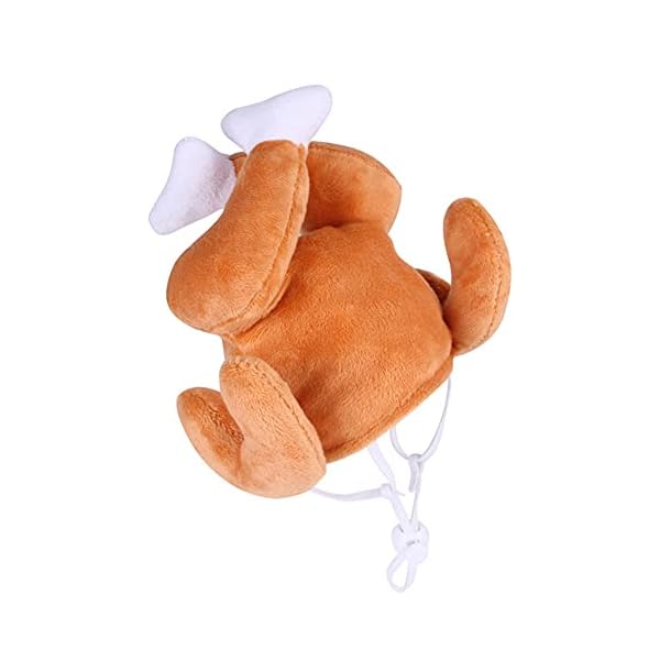 Thanksgiving turkey drumstick hat for cat, pet halloween thanksgiving turkey costumes dog cat ornament - image 7