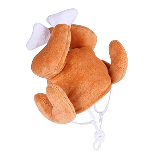Thanksgiving turkey drumstick hat for cat, pet halloween thanksgiving turkey costumes dog cat ornament 6 Thanksgiving turkey drumstick hat for cat, pet halloween thanksgiving turkey costumes dog cat ornament - image 7