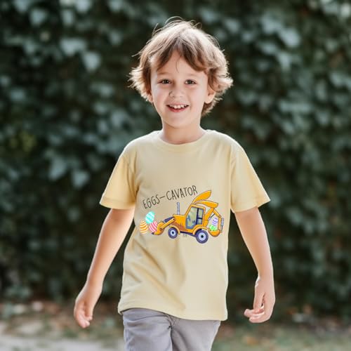 Image of Kids Easter Shirt Chick Short Sleeve Tee Tops for Toddler Girls Boys Easter Outfit Clothes 2-7 Years