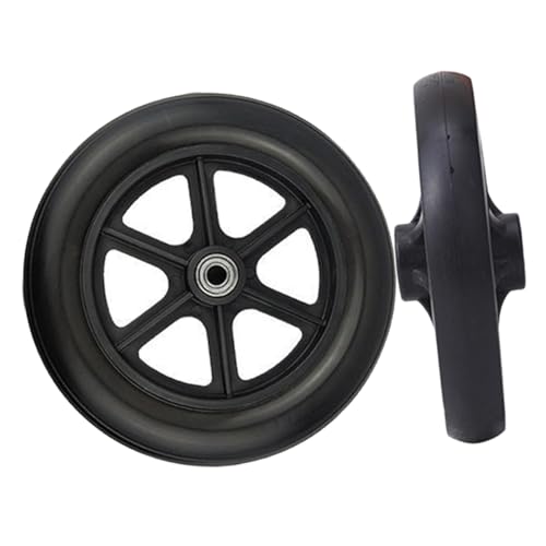 Operitacx Universal Wheelchair Front Wheels 6 Inches Replaceable Heavy Duty Smooth Rolling for Easy Mobility